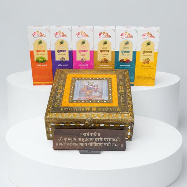 Spiritual Gift Hamper, Pack of 6 Agarbatti, 2 Jap Counter, 2 Wooden Plaque, Corporate Gift Set - Image 4